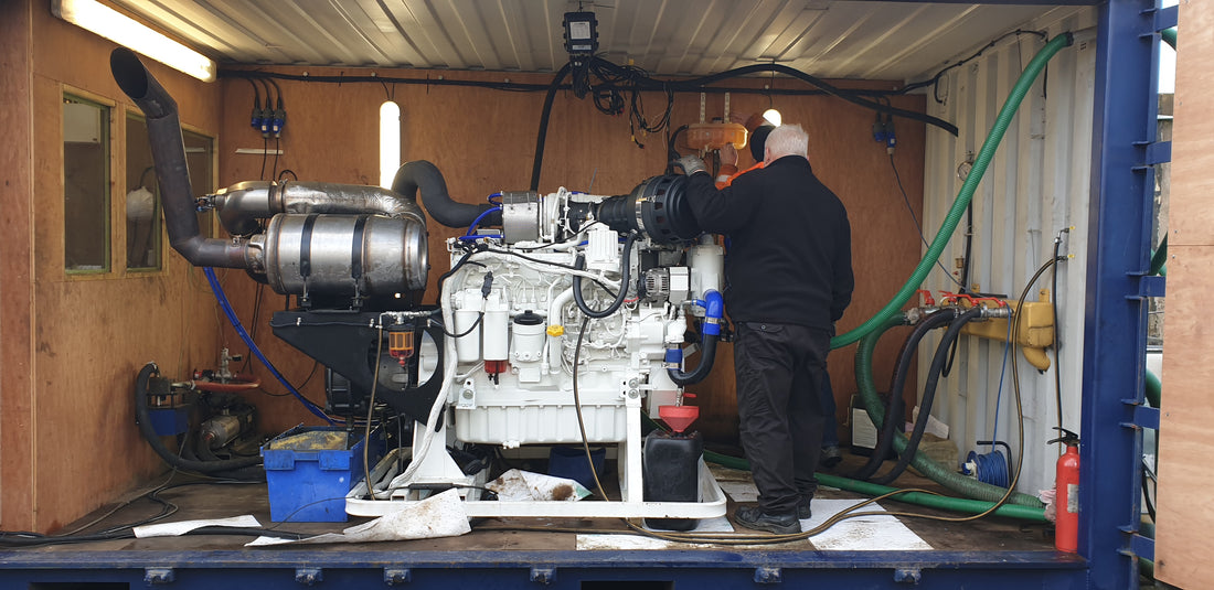 John Deere 690 9 Litre Engine under test